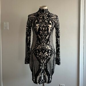 Juan Carlos Pinera Cocktail Dress INCLUDES SLIP DRESS